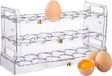 Bol 36-cellen boîte de rangement d'œufs en grès pour réfrigérateur - porte-œufs empilable, lavable au lave-vaisselle et résistant au congélateur en blanc