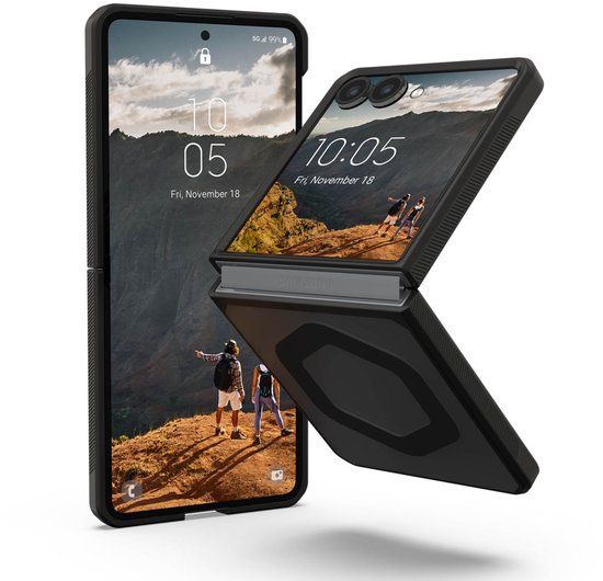 Urban Armor Gear UAG [U] Mouve Backcover geschikt voor MagSafe geschikt voor Samsung Galaxy Z Flip 7 - Ash