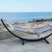 House Nordic Hangmat Zwart - Hout/Stof - 320x120x117cm