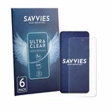 Savvies - Screenprotector voor Sharp Aquos R11 - Folie Beschermfolie transparant 6 Stuks