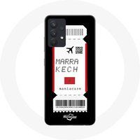 Maniacase Hoesje voor Samsung Galaxy A13 4G / A13 4G Lite Vliegticket Marrakech Marokko
