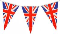 Henbrandt Union Jack/UK/Groot Brittanie Vlaggenlijn - Plastic - 7 meter lang