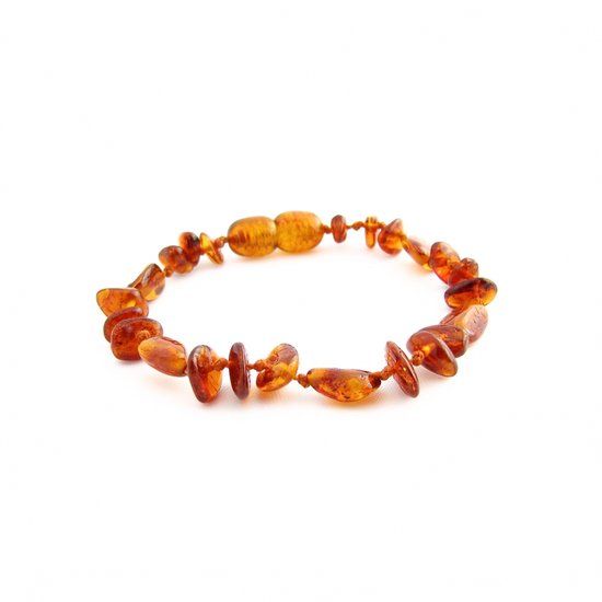 Wild Sun Barnsteen Armband Baby / Peuter - 14 cm - Cognac