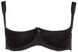 Cottelli Collection Plus – verleidelijke prikkelbare kleding voor dames, erotische, licht gevoerde beugelhefboom, lingerie met zijbeugels voor de verleiding van de partner, zwart