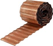 Merkloos Relaxdays Borderrand - 5 meter - staal - flexibel - bruin