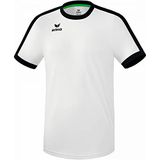 Erima Retro Star Shirt Korte Mouw Kinderen - Zwart / Wit | Maat: 116