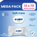 Confy Soft Care Billendoekjes - 12 x 70 Stuks - 840 Doekjes - Babydoekjes - Mega Pack