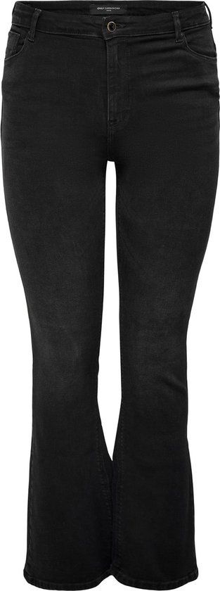 ONLY CARMAKOMA CARSALLY HW FLARED JEANS - Black - Size 46/32