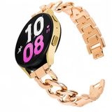 By Qubix - Metalen ketting band - Rosé goud - 18mm - Geschikt voor Garmin Venu 3s / Vivoactive 4s / Venu 2s / Vivomove 3s / Forerunner 255s / 265s