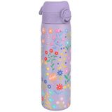 ION8 Vacuüm Geïsoleerde Stalen Waterfles, 500ml/18 oz, Lekvrij, Makkelijk te Openen, Veilige Vergrendeling, Vaatwasserbestendig, Past in Bekerhouders, Draaghendel, Krasbestendig, Lichte Bloemetjes