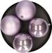 Decoris Grote Kerstballen - 12 stuks - Lila/Paars - 10 cm - Kunststof