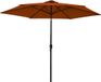 vidaXL Parasol met metalen paal 300 cm terracottakleurig
