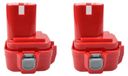 StarTech 9,6 V 4000 mAh accu - Ni-MH vervangingsaccu, geschikt voor modellen PA09, 9120, 9122, 9134, 9135 - Voor elektrisch gereedschap - 2 stuks