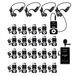 Retekess T130-TT042 Set pour systèmes de guidage audio, avec écouteurs à conduction osseuse, 99 canaux, portée de 200 mètres, réduction du bruit, transmission vocale claire, adapté aux agences de voyage
