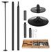 StarTech Pole dance stang - Afneembare stang van 45 mm - Zwenkbaar en statisch - Draagbaar - Robuust - Zwart