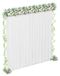 Support de fond pour mariage et fête - Structure tubulaire avec rail de rideau - Hauteur réglable - Fer - 3 x 3 mètres - Blanc