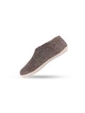 SHUS walk with nature SHUS Uldhjemmesko (100% ren uld) - m/sål i skind - Dansk Design - Bruin