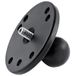 RAM Mounts RAM-B-202AU Kogeladapter Zwart Aluminium 1/4"