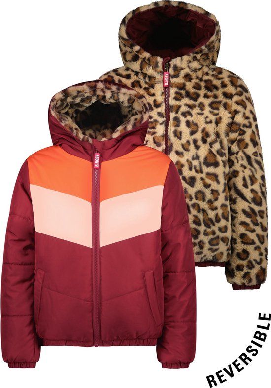 B. Nosy Jamie Puffer Jacket Girls - Sangria - Size 110
