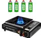Merkloos Outdoor Gasfornuis voor Camping en Reizen - Licht en Compact met 4 Bakken