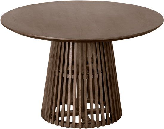 Lewis & Loft Eettafel Levi - Rond - FSC® gecertificeerd mangohout - Ø120 cm - Bruin
