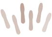 Polostelen van natuurlijk hout, klein, 75 x 15 x 1,5 mm, 100 stuks.