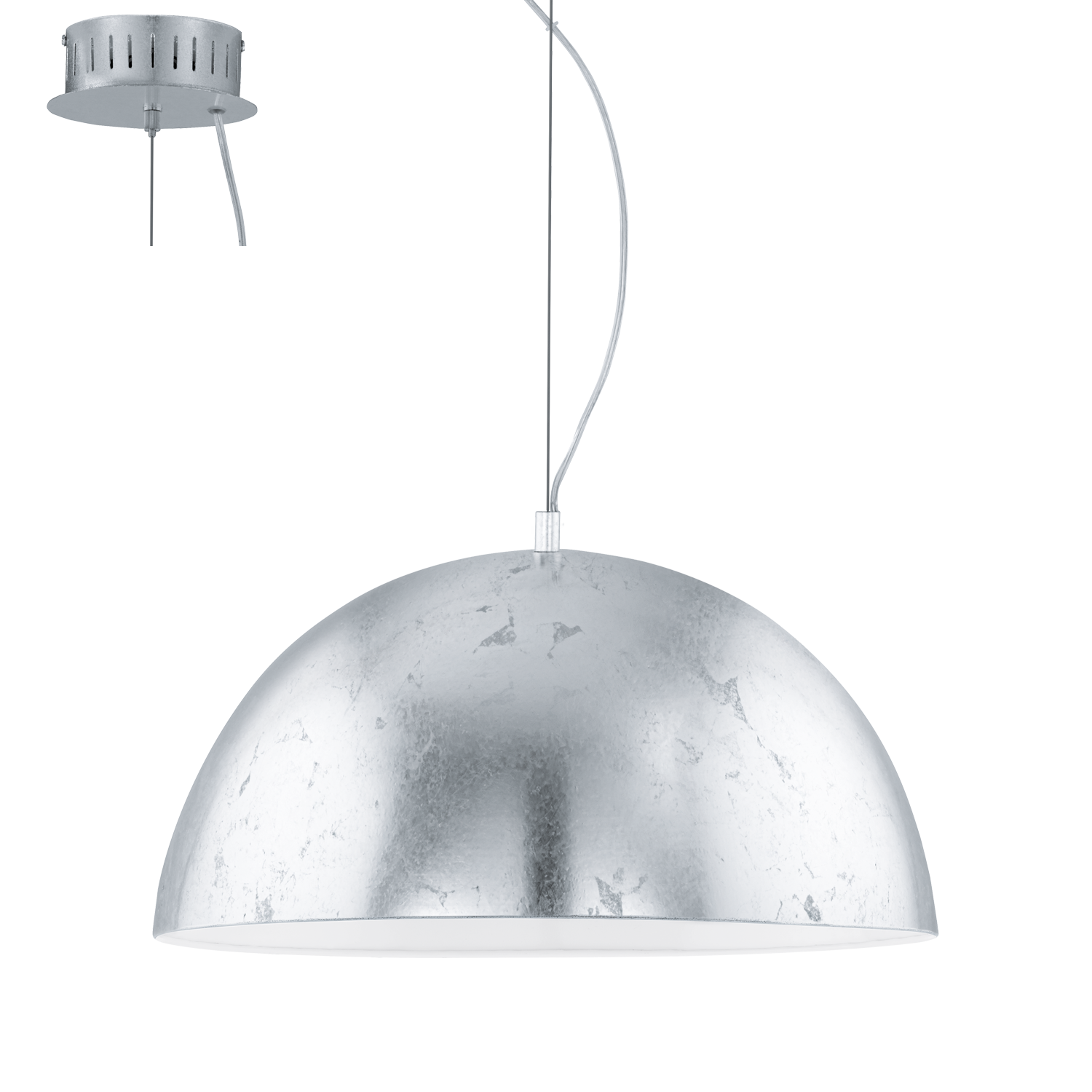 EGLO Gaetano Hanglamp - Wit, Metallic - 2210 lumen