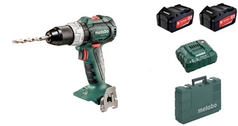 Metabo BS 18 LT BL 18V Li-Ion accu boor-/schroefmachine set 2x 4 0Ah accu in koffer - koolborstelloos