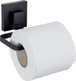 Vacuum-Loc® Wenko Metalen papierhouder QUADRO, installatie zonder boren, Zwart
