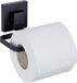 Vacuum-Loc® Wenko Metalen papierhouder QUADRO, installatie zonder boren, Zwart