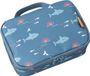 Fresk Kleine Koeltas Kind 2.5 L – Lunchtas Jongens – Thermische Lunch Koeltas - Met Bestekvak - Waterafstotende Lunchtas - Blauw - Shark