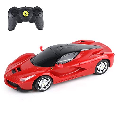 TURBO CHALLENGE - Ferrari – RC Prestige – rood – 095605 – op afstand bestuurde schaal 1:24 – batterijen niet inbegrepen – kunststof – vanaf 6 jaar