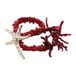 By Jam Gioielli Candy Sweet Jewellery armband met zeester rood/goudkleurig