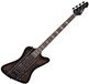 Gear4music Harlem Z Basgitaar, Trans Black