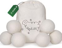 Goodivery® Droogballen - Diffuseur d'arômes - Boules séchoir en laine - Lot de 6, XL - Laine 100% Néo-Zélandaise Faite à la Main - Adoucissant Naturel - Blanc