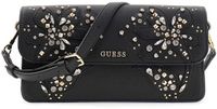 GUESS Sadie Flap Shoulder Bag Black