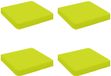 vidaXL - 4-Piece - Zitkussens - VUGHT - 100% Polyester - Heldere Groen