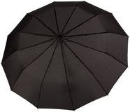 doppler Paraplu Fiber Magic Major Duomatic Uni Black Zwart