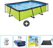 EXIT Rechthoekig Lime Frame Zwembad - 300 x 200 x 65 cm - Groen