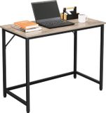 VASAGLE Bureau, petit bureau d'ordinateur, adapté pour un bureau, une salle d'étude ou une chambre, dimensions 50 x 100 x 76 cm, design industriel, cadre en métal