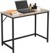 VASAGLE Bureau, petit bureau d'ordinateur, adapté pour un bureau, une salle d'étude ou une chambre, dimensions 50 x 100 x 76 cm, design industriel, cadre en métal