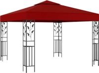 Prieel 3x3 m vin rouge