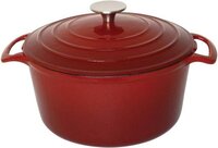 Vogue Ronde Gietijzeren Braadpan - 3,2 Liter - Rood - GH304