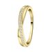 Lucardi Dames goldplated ring met zirkonia