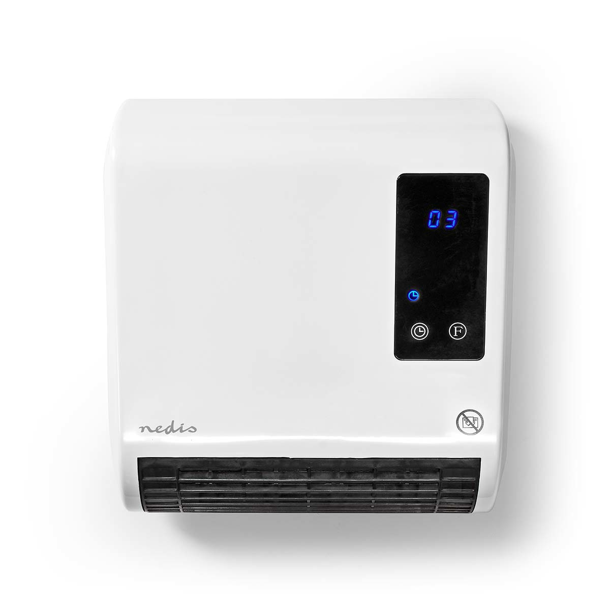 Nedis 2000 W, Instelbare thermostaat, 2 Verwarmingsmodi, IP22, Afstandsbediening, Wit