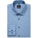 OLYMP No. Six Super Slim Overhemd blauw, Bedrukt