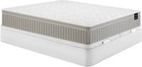 Vente-unique Set 180 x 200 cm bedbodem met opbergruimte wit + matras schuim en traagschuim-gel 7 zones dikte 22cm - SOMIRA van YSMÉE