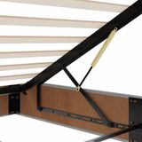 VidaXL Bedframe 140x200 cm Stof Lichtgrijs