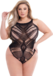 Baci Diamonte Plus Size Body with Woven Patterns and Diamonds