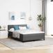 Maison Exclusive - Lit boxspring avec tête de lit, gris foncé, 140 x 200 cm, rembourré
